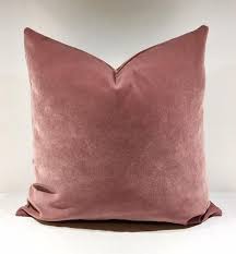 Luxury Dusty Rose Velvet Throw Pillows Velvet Pillow Cover Etsy Pink Velvet Pillow Velvet Pillows Designer Fabric Pillows