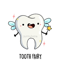 Tooth Fairy Pun Sticker By Punnybone Cute Cartoon Drawings Tooth Fairy Tooth Cartoon