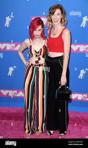 Carly Incontro and Erin Gilfoy arriving at the MTV Video Music Awards 2018,  Radio City, New York. Photo credit should read: Doug PetersEMPICS Stock  Photo - Alamy
