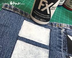 Also, turn the fabric inside out or over to the other side so that you do not iron what you just painted. Testing Acrylic Fabric Paints On Denim Made By Barb Surprising Result