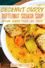 Coconut Curry Butternut Squash Soup Recipe Butternut Squash Recipes Soup Vegan Curry Recipes Vegan Recipes Healthy