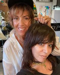 Luv'd previewing @helenyarmak's new candy color fur collection, it's  soooooo rock and roll!🤘🖤 Especially luv the military inspired lamb jacket  with utility pockets, snaps and chunky zips 💚💘🩵 Thank u @sofiserdi  @carlbroadyphoto