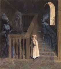 The Ghost Party On The Stairs Adelaide Claxton Art Painting Ghost Party