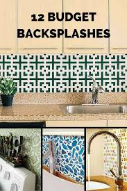 12 Inventive Ideas For A Budget Backsplash Diy Backsplash Cheap Kitchen Backsplash Diy Kitchen Backsplash