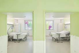 Private Hospital In Villeneuve D Ascq France By Jean Philippe Pargade Hospital Interior Design Healthcare Interior Design Hospital Design