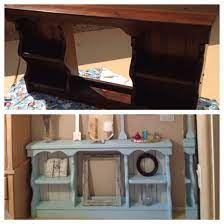 How to build beautiful $100 easy diy bed frame & wood headboard with natural finishes & $1500 look! Diy Upcycle Old Waterbed Headboard Into A New Shelf Headboard Makeover Waterbed Frame Waterbed Headboard