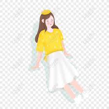 Lovepik - 828906153 ID, 2000 × 2000px الصور تحميل _ مجاني تنورة صفراء تصميم  عنصر الفتاة PNG & PSD بحجم