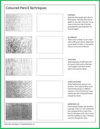 Coloured Pencil Techniques Optical Illusions Art Worksheets Colored Pencil Techniques
