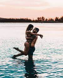 Freeoversea Love Sunset Beautiful Couple Travel World Amazing Photograpgy Instagram Sea Ocean Outdoors Couples In Love Couple Goal Picture Couples