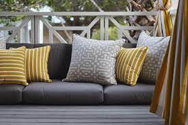 Sunbrella Fabric Couches Gray Patio Furniture Patio Cushions Patio Furniture Cushions
