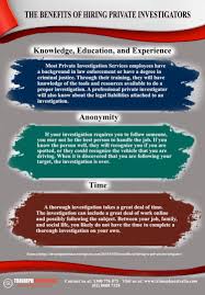 The Benefits Of Hiring Private Investigators There Are Several Benefits Of Hiring A Private Investi Private Investigator Become A Private Investigator Private