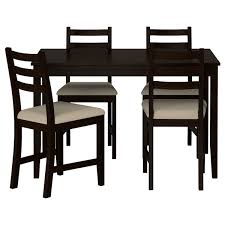 The best thing is that you only need to choose once instead of spending time searching separately for a matching table and chairs because these table sets got it all. Lerhamn Table And 4 Chairs Black Brown Vittaryd Beige Ikea