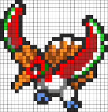 Hooh Kandi Pattern Perler Bead Pokemon Patterns Pixel Art Pokemon Pokemon Pattern