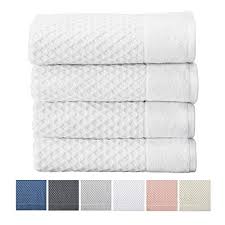 Similar to the snowe and parachute towels, the brooklinen. 100 Cotton Quick Dry Bath Towel Set 30 X 52 Inches Highly Absorbent Textured Luxury Bath Towels Grayson Collection Lavorist Bath Towels Luxury Towel Set Bath Towel Sets