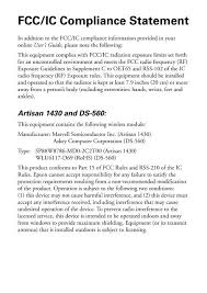 If your computer does not have a cd/dvd drive or you are using a mac, an internet connection is required to obtain the printer software. Epson Epson Workforce Wf 2660 All In One Printer Fcc Ic Compliance Statement