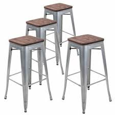 Maybe you would like to learn more about one of these? 17 Stories Jamar 30 Metal Bar Stools Wooden Seat Color Silver Backless Bar Stools Bar Stools Metal Bar Stools