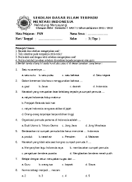 Soal uas pai kelas 5 semester 1 kurikulum 2013 revisi 2017 terdiri dari 50 soal pilihan ganda 15 soal isian dan 5 saol uraian singkat. Soal Uas Plh Kelas 3 Semester 1
