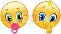 Résultat de recherche d'images pour "emoticones BEBE"