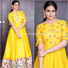 Here Are 5 Chic Hairstyles To Try With Floor Length Dress Keep Me Stylish Long Dress Design Frocks And Gowns Indian Gowns Dresses