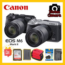 The canon eos m6 mark ii has just been given a huge 27% discount in amazon's prime day deals. Canon Eos M6 Mark Ii Mirrorless Digital Camera With 18 150mm Lens 1 2 Years Warranty Canon Malaysia Shopee Malaysia