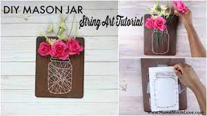 Mason Jar String Art Tutorial Youtube