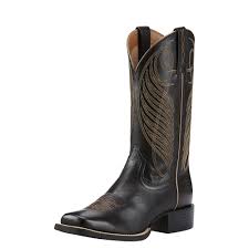 Ariat Black And Brown Boots Round Up Wide Square Toe Western Boot Western Boots Boots Cowgirl Boots