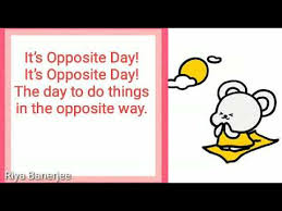 Ch It S Opposite Day Class 3 Raindrops 3 Explanation Youtube A word that expresses a meaning opposed to the meaning of another word, in which case the two words are antonyms of each other. ch it s opposite day class 3 raindrops 3 explanation