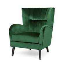 Emerald Green Velvet Chair Wayfair Modern Club Chair Club Chairs Wingback Chair