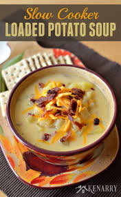 Slow Cooker Loaded Potato Soup Recipe Recipes Food Slow Cooker Potato Soup