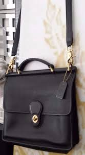 Coach Black And Brown Purse Classic Vintage Coach Black Leather Willis Messenger Crossbody Shoulder Bag Coach Messengercrossbody Wom Vintage Coach Bags Shoulder Bag Fashion Handbags