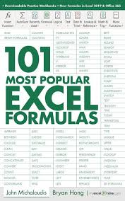 101 Most Popular Excel Formulas E Book Microsoft Excel Formulas Microsoft Excel Tutorial Excel Tutorials