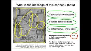 So with the two images combined, the cartoon says. Treaty Of Versailles Cartoon Analysis 100 Billion Marks Youtube