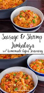 Smoked Sausage Shrimp Jambalaya With Homemade Seasoning Recipe Jambalaya Recipe Easy Homemade Jambalaya Homemade Seasonings