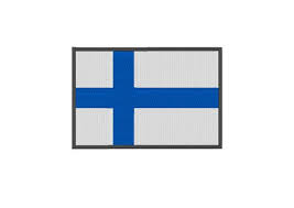 Die finnischer flagge ist eine vertikale trikolore und zeigt in der die proportion der finnischer flagge beträgt 11:18. Finnland Flagge Stickdesign 3 Grossen Kleines Land Flagge Etsy