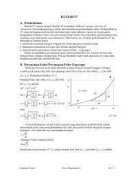 Berikut soal pertama dan jawabannya. Bahan Kuliah 27 30 Pdf