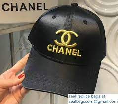 Chanel Gold Logo And Badge Black Baseball Hat Cap 2018 Black Baseball Hat Gold Logo Baseball Hats
