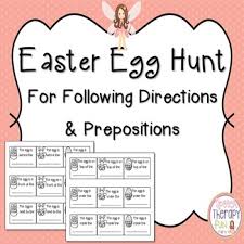 A charades easter egg hunt is a fun easter game for adults. Easter Egg Scavenger Hunt Clues By Speech Therapy Plans Tpt