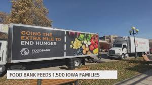 Food bank of iowa's mission is to provide food for children, families, and seniors to lead full and active lives, strengthening the communities where they live. Food Bank Of Iowa Distributing More Than 61 000 Pounds Of Food Friday Weareiowa Com