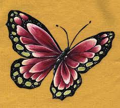 Pintura Sobre Tela Arte De Borboleta Pintura De Borboleta Borboletas Desenho