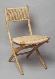 Hans Wegner Style Folding Rope Chair Ash Wood Rope Chair Chair Ash Wood