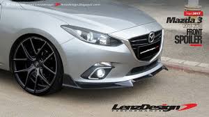 Front air dams help keep the front nose of your car steady and pointed at the ground to minimize air pressure and increase traction. Mazda 3 Bm Axela Lenzdesign Bodykit Spoilers 2013 2014 2015 2016 2017 2018 Mazda 3 Mazda Mazda 3 Hatchback
