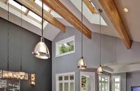 Tighten the screws with a screwdriver as needed to ensure the light fixture is secure and flush against the ceiling. Electrician Lighting Vaulted Ceilings Residential Cook Electric