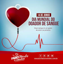 O objetivo é agradecer ao empenho dos doadores voluntários e também buscar conscientizar o público em geral da necessidade de mais doações voluntárias regulares para. 14 De Junho Dia Mundial Do Doador De Sangue Doar Sangue E Um Gesto De Amor Ao Proximo Vereadorfabiomeireles Chamadoparaservir Vereador Fabio Meireles