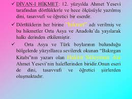 Unesco 2016 hoca ahmed yesevî yılı anısına, ahmet yesevi üniversitesi mütevelli heyet başkanlığı tarafından hazırlanan ve yrd. Ahmet Yesevi Ve Divan I Hikmet Ppt Video Online Indir
