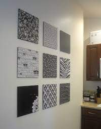 Although i would recommend covering cork tiles in fabric, scrapbook paper could be used as well. Diy Scrapbook Paper Wall Art