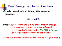 First, determine the change in enthalpy. Free Energy And Redox Reactions Ppt Download