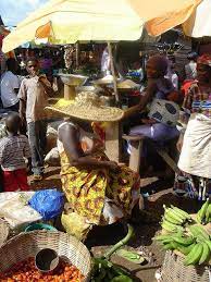 Vendors In The Marketplace Market Scene Africa West Africa