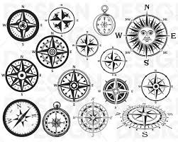 Black And White Compass Clipart Png Compass Svg Compass Clipart Adventure Svg Travel Svg Files Etsy Simple Compass Tattoo Compass Drawing Compass Rose Tattoo