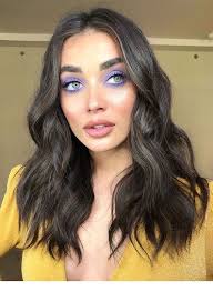 Natural Purple Eye Makeup Google Search In 2020 Hair Color Pink Messy Waves Hair Hair Highlights