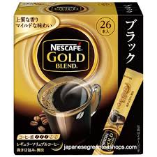 Pure joy while astonished lol! Nescafe Gold Blend Black Instant Coffee 26 Sticks 52 Grams Japanese Green Tea Shops